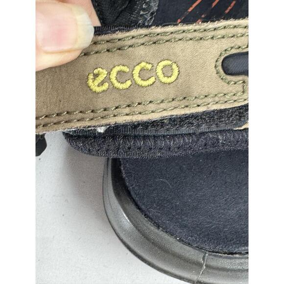 Ecco Mens Sandals Black Brown Open-Toe Adjustable Strappy‎ Sports SZ 43 - Picture 5 of 7
